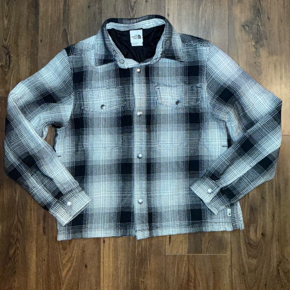 The North Face Men’s Valley Twill Utility Shacket Black & White Size XS